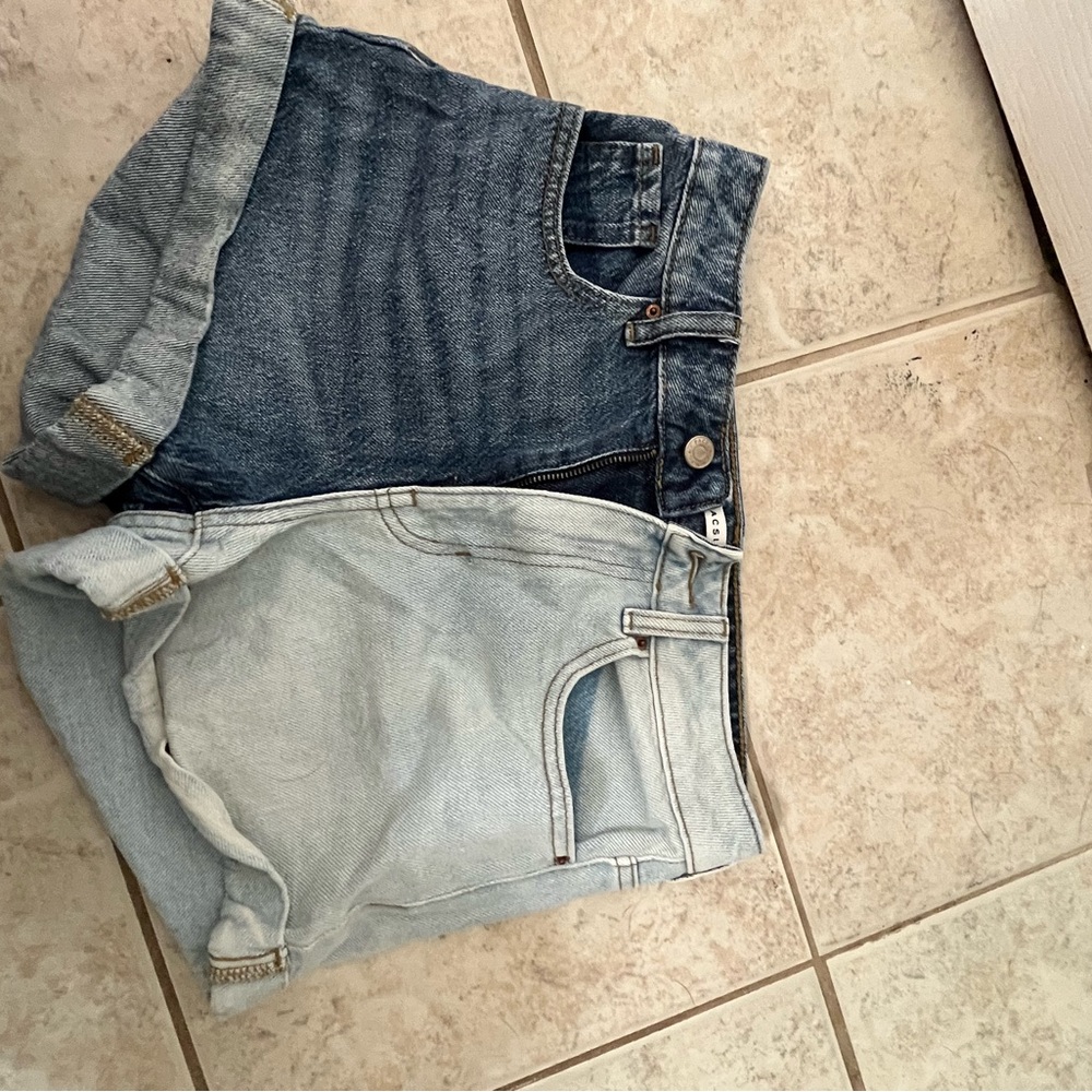 PacSun Blue and Light Blue Jean Shorts